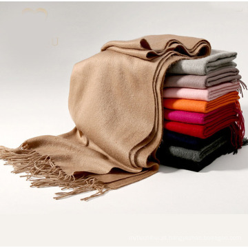 Mulheres de lã premium xale cachecol 70% lã 30% viscose inverno quente planície lenços pashmina atacado xale cachecol pashmina